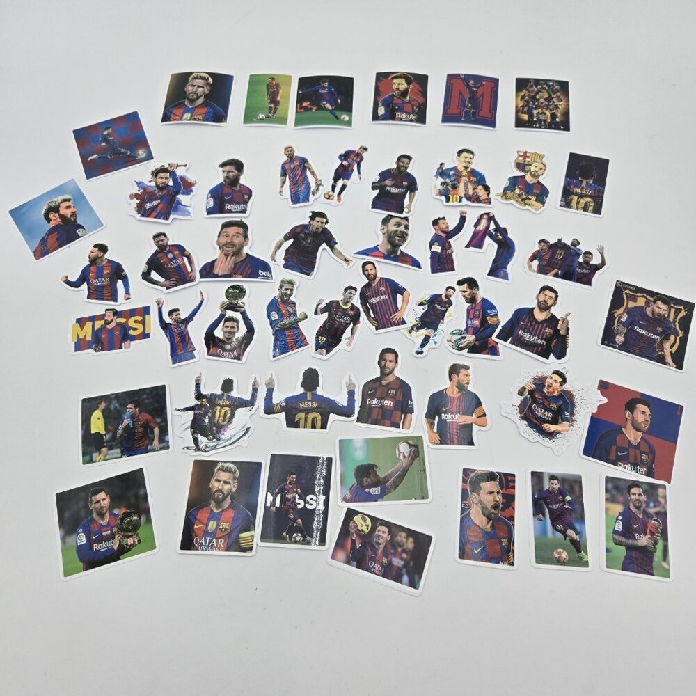 50 Piece Lionel Messi‎ Soccer Star Stickers Football Rakuten 10 Qatar Pro